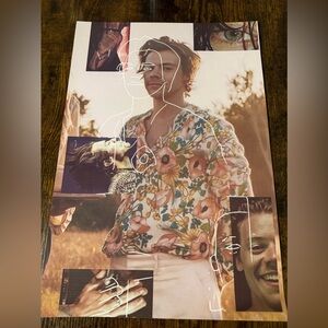 Harry Styles Floral Shirt Art Print